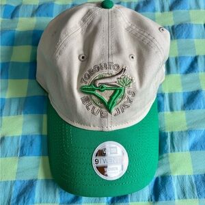 Aritzia Beige and Green Cap